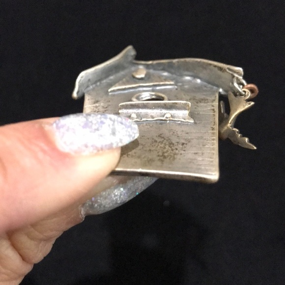 Vintage Klein Birdhouse w/ Bird Brooch - Picture 6 of 6